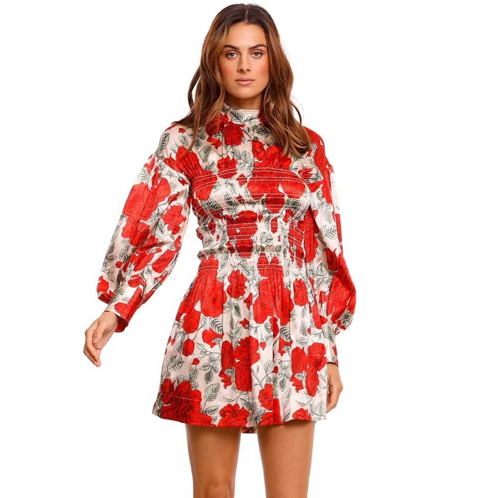 GANNI silk dress